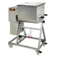 TWIN PADDLE MEAT MIXER ON TROLLEY - MOD. F80/2P - Capacity: 80 Kg - Power 1.8 kW - Weight Kg 105 - Dimensions cm. L 100 x D 57 X h 104 - EC standards