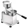 MANUAL HAMBURGER PRESS - Mod. HF-100 - ANODIZED ALUMINIUM STRUCTURE - MOULD DIMENSIÓNS ø 100 mm - CE APPROVED