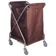 FOLDING DIRTY LAUNDRY TROLLEY - MOD. CA3203 - Cloth bag - Swivel castors - Dimensions cm L62xD64xH100