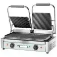 CAST IRON GRIDDLE - ELECTRIC - Mod. EG/03 - Double GROOVED griddle - Cooking surface: cm L 47,5 x D 23 - Power 3600 W - Single phase 220-240V/1/50-60Hz - CE APPROVED