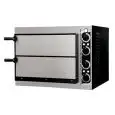 ELECTRIC PIZZA OVEN - MECHANICAL CONTROL - Mod. BASIC 2/40 - Twin deck oven - firebrick oven base - Chamber dimensions cm L 41 x D 36 x H 9 - N. Pizzas 1 + 1 (Ø cm 32) - Power 2,4 Kw - CE APPROVED