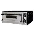 ELECTRIC PIZZA OVEN - MECHANICAL CONTROL - Mod. BASIC 4 CPR - Single deck oven - firebrick oven top and base (sides excluded) - Chamber dimensions cm L 66 x D 66 x 14 h - N. Pizzas 4 (Ø cm 32) - Power 4,7 Kw - CE APPROVED