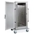 INSULATED AMBIENT TRAY AND BAKING TRAY CUPBOARD TROLLEY - MOD. ARMADI AMBIENT/COIBENTATI - FULLY SOLDERED GRADE AISI 304 STAINLESS STEEL STRUCTURE - SNAP HANDLE - STAINLESS STEEL BRACKETS - TRAY/BAKING TRAY CAPACITY (according to model) - CASTORS ø cm. 16