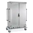 HEATED TRAY AND BAKING TRAY CUPBOARD TROLLEY - MOD. ARMADI CALDI 2 - FULLY SOLDERED GRADE AISI 304 STAINLESS STEEL STRUCTURE - SUPPLY SINGLE PHASE 230V 50/60Hz - POWER 1600W x 2 - VENTILATED HEATING UNIT - TRAY/BAKING TRAY CAPACITY (according to model) - 