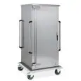 AMBIENT TRAY AND BAKING TRAY CUPBOARD TROLLEY - INSULATED - MOD. ARMADI NEUTRI COIBENTATI 2 - FULLY SOLDERED GRADE AISI 304 STAINLESS STEEL STRUCTURE - 1 FRONT HINGED DOOR OPENS UP TO 270° - PAIR OF HANDLE BARS ON BOTH SIDES - TRAY/BAKING TRAY CAPACITY (a