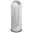 RECYCLING CONTAINER - MOD. CONTENITORE DIFFERENZIATO PUSH  - STAINLESS STEEL PUSH CONTAINER - PRESS LID - EC STANDARDS