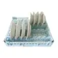 DISHWASHER RACK FOR N. 15 PLATES AND BOWLS - MOD. 100115 - RACK DIMENSIONS cm L 50 X D 50 - MAX DIAMETER 28 cm - EC STANDARDS