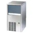 HOLLOW CUBE ICE MACHINE - PADDLE SYSTEM - Cod. LGU54 - CUBE TYPE gr 20 - PRODUCES UP TO kg 20/24 h - Dimensions cm L 38,5 x D 46,8 x H 60,7 - EC standards