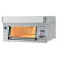 ELECTRIC BREAD AND PATISSERIE OVEN - Mod. PFE - Single deck oven, embossed metal base - Chamber interior dimensions: cm. L 60 x D 120 x 28 h - Exterior dimensions: cm. L 100 x D 156 x 53 h - Max power: Kw 7,8 - Capacity: N. 3 Trays (cm. 60x40) - EC standa