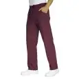 VIENNA BORDEAUX CHEFS TROUSERS - MOD. 044653 - 100% COTTON - COLOUR: BORDEAUX WITH WHITE STRIPES