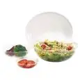 EMBOSSED POLYCARBONATE BOWLS AND SALAD BOWLS - DO NOT CHIP - DISHWASHER-SAFE