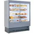 MULTIDECK CHILLER WITH SLIDING DOORS - MOD. VULCANO VS 60 C STAINLESS STEEL - SUITABLE FOR PREPACKED MEAT - Sliding Glass Doors - ENERGY SAVING - VENTILATED COOLING - MINIMUM OPERATING TEMPERATURE °C +0/+2 - SELF SERVICE - NON MULTIPLEXIBLE - EC STANDARDS