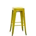 Sgabello - colour giallo - Structure in metal painted, effect antique - Model 1295-Y