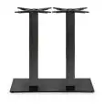 TIFFANY BASE - MOD. 5082VN - RECTANGULAR BASE cm 75x40 - 4 ADJUSTABLE FEET - DOUBLE SQUARE COLUMN IN BLACK PAINTED STEEL mm 80x80 - FIXING BRACKETS TO THE TOP IN CAST IRON - TOP MAX cm 160x90 - FOR INDOOR USE - DIM. cm L 75 x D 40 x H 73 - CE STANDARD