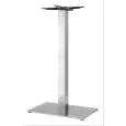 TIFFANY BASE - MOD. 5085IS - RECTANGULAR BASE cm 60x40 - 4 ADJUSTABLE FEET - SQUARE COLUMN IN SATIN STAINLESS STEEL mm 80x80 - FIXING BRACKETS TO THE TOP IN CAST IRON - TOP MAX cm 120x70 - FOR INDOOR USE - DIM. cm L 60 x D 40 x H 109 - CE STANDARD