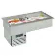 REFRIGERATED DROP-IN FOOD WELL DISPLAY, FISH AND MEAT SPECIFIC - MOD. ARMONIA BAHIA - TEMPERATURE °C -2/0 - STATIC COOLING - SINGLE PHASE V 230/1/50 Hz - REFRIGERANT GAS R290 - AISI 316 STAINLESS STEEL WELL, SALT CORROSION-RESISTANT - AUTO-DEFROST