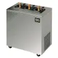 Bottle cooler on stand with castors, FAST CHILLER mod. FS3X - Capacity 3 bottles - Ideal for cooling wine and other drinks in just a few minutes - Gas cooling - Consumption W 320 - Single phase supply - Dim. cm 63 x 37 x 72 h - 60 Kg
