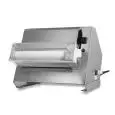 PIZZA DOUGH SHEETER - MOD. TQS30UNO - SINGLE ROLLER - Pizza diameter cm 14/30 - Dough weight gr 80/210 - Motor power W 250 - Single phase 230V/50Hz - EC standards - Weight Kg 21