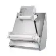 PIZZA DOUGH SHEETER - MOD. TQS50PA - 2 sets of parallel rollers - Pizza diameter cm 26/50 - Dough weight gr 100/800 - Motor power W 370 - Single phase 230V/50Hz - EC standards - Weight Kg 54
