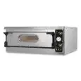 ELECTRIC PIZZA OVEN - Mod. UM 9 BIG - Single deck oven - Firebrick oven base or firebrick oven top and base - Low power consumption - Chamber dimensions cm L 108 x D 108 x h 14 - N. Pizzas 9 (Ø cm 36) - N. 3 Pans 60x40cm - Power 13 Kw - Three phase - EC s
