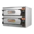 ELECTRIC PIZZA OVEN - Mod. UMD 99 BIG - ELECTRONIC CONTROL with DISPLAY - Twin deck oven - Firebrick oven base or firebrick oven top and base - Low power consumption - Chamber dimensions cm L 108 x D 108 x h 14 - N. Pizzas 9 + 9 (Ø cm 36) - N. 6 pans 60x4