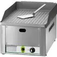 GAS COUNTERTOP GRIDDLE - Mod. FRY1/RMC - Grooved chrome plate - Power 4 kW - Cooking surface cm L 32,5 x 48 - Supply NATURAL GAS / LPG - CE APPROVED