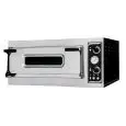 ELECTRIC PIZZA OVEN - MECHANICAL CONTROL - Mod. TRAYS 6 - Single deck oven - Firebrick oven base or Fully firebrick oven chamber - Chamber dimensions cm L 82 x D 108 x 17,5 h - Capacity: N. Pizzas 6 (Ø cm 35)/N. 3 trays inserted lengthwise cm 60x40 - Powe