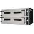 ELECTRIC PIZZA OVEN - MECHANICAL CONTROL - Mod. TRAYS 99 - Twin deck oven - Firebrick oven base or Fully firebrick oven chamber - Chamber dimensions cm L 123 x D 108 x 17,5 h - Pizzas 9+9 (Ø cm 35)/N. 5+5 trays cm 60x40 - Power 30,6 Kw - CE APPROVED