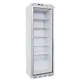 UPRIGHT FREEZER - PAINTED STEEL/ABS EXTERIOR - STATIC COOLING - ECO - Mod. G-EF400G - SINGLE GLASS DOOR - CAPACITY LT 350 - TEMPERATURE RANGE -18º/-22ºC - Dimensions cm L60 x D58,5 x h185,5 - CE APPROVED