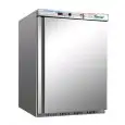 UNDERCOUNTER FRIDGE - STAINLESS STEEL AND ABS - STATIC COOLING - ECO - Mod. G-ER200SS - SINGLE SOLID DOOR - GROSS CAPACITY LT 130 - TEMPERATURE RANGE +2º/+8ºC - Dimensions cm L60 x D58,5 x h85,5 - CE APPROVED