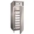 UPRIGHT FRIDGE - STAINLESS STEEL - STATIC COOLING - Mod. G-GN600FISH - DRAWERS (cm 60x40x13) - SINGLE SOLID DOOR - GROSS CAPACITY LT 507 - TEMPERATURE RANGE -5º/+2ºC - Dimensions cm L68 x D81 x h201 - CE APPROVED