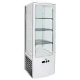 VERTICAL REFRIGERATED DISPLAY - GLASS ON 4 SIDES - Mod. G-LSC235 - VENTILATED COOLING - CAPACITY Lt 235 - TEMPERATURE RANGE +2°/+8°C - Dimensions cm L51,5 x D48,5 x h169,5 - CE APPROVED