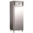 UPRIGHT FRIDGE - STAINLESS STEEL - STATIC COOLING - Mod. G-GN600TN - GASTRONORM 2/1 (cm 65x53) - SINGLE SOLID DOOR - GROSS CAPACITY LT 507 - TEMPERATURE RANGE +2°/+8°C - Dimensions cm L68 x D81 x h201 - CE APPROVED