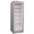 UPRIGHT FREEZER - STAINLESS STEEL - STATIC COOLING - ECO - Mod. G-EF400GSS - SINGLE GLASS DOOR - CAPACITY LT 350 - TEMPERATURE RANGE -18º/-22ºC - Dimensions cm L60 x D58,5 x h185,5 - CE APPROVED