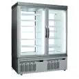 REFRIGERATED PATISSERIE AND ICE CREAM DISPLAY - MOD. TEK/50 - ANODIZED ALUMIIUM EXTERIOR - LOW-E GLASS - TEMPERATURE °C -15/-25; +2/+10 - TWO SEPARATE COMPARTMENTS - SINGLE PHASE SUPPLY - STATIC COOLING - SELECTION OF DISPLAY GLASS ON 1, 2, 3 or 4 SIDES -