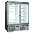 REFRIGERATED PATISSERIE AND ICE CREAM DISPLAY - MOD. TEK/49 - ANODIZED ALUMIIUM EXTERIOR - LOW-E GLASS - TEMPERATURE °C -15/-25 - TWO SEPARATE COMPARTMENTS - SINGLE PHASE SUPPLY - STATIC COOLING - SELECTION OF DISPLAY GLASS ON 1, 2, 3 or 4 SIDES - DIMENSI