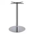 STAND TIFFANY - MOD. 5170BT - ROUND BASE ø cm 45 WITH STABILIZING MASS - RUBBER FEET - ROUND STAINLESS STEEL POLE WITH SHINY OR SATIN FINISH OR BLACK PAINTED STEEL ø mm 76 - CAST IRON BRACKETS - TOP MAX ø cm 90 OR cm 65x65 - INDOOR USE - DIMENSIONS cm ø 4