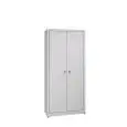 PLASTIC-COATED ZINC wardrobe locker - N.2 COMPARTMENTS - n.2 doors - Dimensions cm W80 x D50 h180