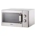 STAINLESS STEEL MICROWAVE OVEN - MOD. CM1099A - MANUAL CONTROLS - STRUCTURE AND CHAMBER IN STAINLESS STEEL - COOKING CHAMBER CAPACITY Lt. 26 - POWER OUTPUT W 1100 - SINGLE-PHASE POWER SUPPLY 230V - DIMENSIONS cm. W 51,7 x D 41,2 x 29,7 h