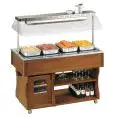 HOT ISLAND BUFFET DISPLAY - MOD. ISLANDHOT - WOODEN FRAME - SUPPLY SINGLE PHASE V 230/1/50 Hz - TEMPERATURE °C +30/+90