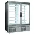 REFRIGERATED PATISSERIE AND ICE CREAM DISPLAY - MOD. TEK/52 - ANODIZED ALUMIIUM EXTERIOR - LOW-E GLASS - TEMPERATURE °C +5/-25 - TWO SEPARATE COMPARTMENTS - SINGLE PHASE SUPPLY - VENTILATED COOLING - SELECTION OF DISPLAY GLASS ON 1, 2, 3 or 4 SIDES - DIME
