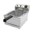 ELECTRIC FRYER - COUNTERTOP MODEL - Mod. FB 6 - Tank Lt. 6 oil capacity - Power kW 3 - Single phase - Dimensions cm L 29,5 x D 43 x 29h - EC standards
