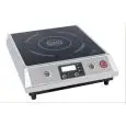 INDUCTION BOILING TOP - Mod. IND 270 B - Glass ceramic plate - LED display - Induction surface mm 140 ÷ mm 220 - Power kW 2,7 - Single phase - Dimensions cm L 32 x D 36,8 x 10,6h - EC standards