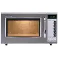 DIGITAL MICROWAVE OVEN - Stainless steel - Mod. R21AT - Fixed ceramic plate - Quick defrost - Capacity lt. 28 - Power output W 1000 - Alimentazione 230V monofase - CE marked