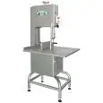 BONE BANDSAW mod.SO1650I - STAINLESS STEEL - THREE PHASE - Power hp 1,5 - 1100W   230/400V  THREE PHASE  - Blade mm 1650 x 16 - Useful cut height  mm 240 x 190 width - EC standards - ANODIZED