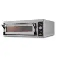 ELECTRIC OVEN SUITABLE FOR PIZZA, BREAD AND PASTRY - Mod. US 6 H - N. 1 chamber - Firebrick oven base or firebrick oven base and top - Static - Low power consumption - Humidity control  - Chamber dimensions cm L 83 x D 124 x h 27 - N. Pizzas 6 (Ø cm 40) -