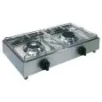 GAS BOILING TOP - 2 BURNERS - MOD. BIG5002L - 2 GAS BURNERS (various combinations can be chosen) - Power kW 3,5 or 2,5 according to composition - DIMENSIONS cm L 62 x D 33 x 15 h