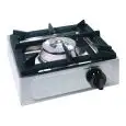 GAS BOILING TOP - 1 BURNER - MOD. BIG7001F - PILOT LIGHT - 1 GAS BURNER (various combinations can be chosen) - Power kW 3, 4,5 or 6,5 according to composition - DIMENSIONS cm L 35 x D 35 x 17 h