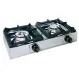 GAS BOILING TOP - 2 BURNERS - MOD. BIG7002L - PILOT LIGHT - 2 GAS BURNERS (various combinations can be chosen) - Power kW 3, 4,5 or 6,5 according to composition - DIMENSIONS cm L 66 x D 35 x 17 h