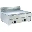 GAS PIADINA COOKER - COUNTERTOP - MOD. PIADATOP800C - CHROME PLATE - 2 COOKING ZONES - WITH THERMOSTAT - Power kW 14 - DIMENSIONS cm L 80 x D 70 x 50 h